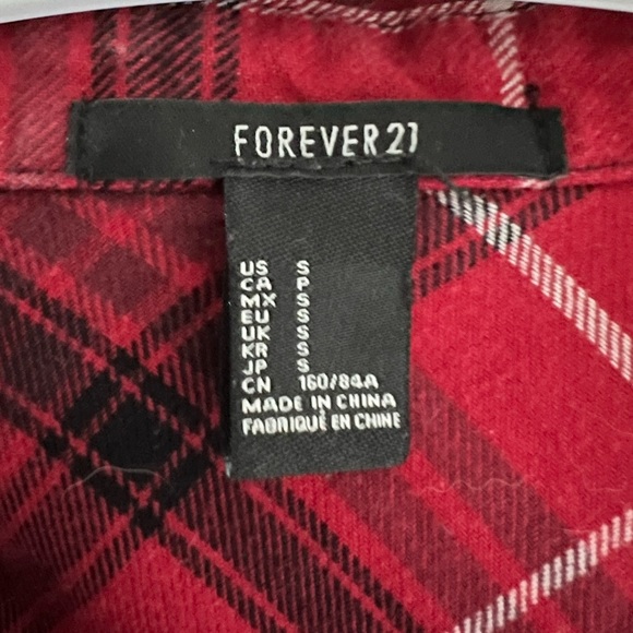 Red and Black Flannel Long Sleeve - Picture 5 of 7
